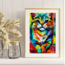 Zoek naar kleurrijke katten posters Feliene