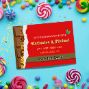 Zoek naar liefde chocolade briefkaarten Rood