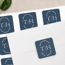Zoek naar monogram huwelijk stickers Bruid en bruidegom initialen