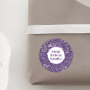 Zoek naar glitter ronde stickers Gelukkige verjaardag