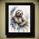 Zoek naar luiaard kunst Waterverf