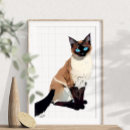 Zoek naar siamese cat kunst Illustratie