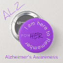 Zoek naar alzheimers buttons Bewustwording