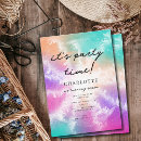 Zoek naar tie dye uitnodigingen Pastel