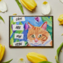 Zoek naar oranje kat posters Bloemen