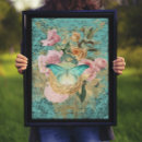 Zoek naar vintage butterfly posters Bloemen