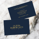 Zoek naar navy blue gold visitekaartjes Beroepsbeoefenaar