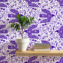 Zoek naar paarse bloemen kunst Vogel