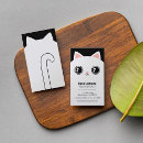 Zoek naar kat gezicht visitekaartjes Katten