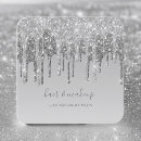 Zoek naar silver glitter sparkle visitekaartjes Make up kunstenaar