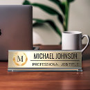 Zoek naar staal naambordjes Goud