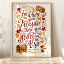 Zoek naar schat posters Waterverf