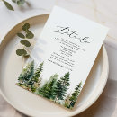 Zoek naar pine tree wedding uitnodigingen Waterverf