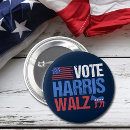 Zoek naar amerikaanse vlag buttons Kamala harris
