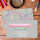 Zoek naar kleurpotlood visitekaartjes Terug naar school