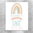 Zoek naar regenboog verjaardag posters Meisje