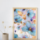Zoek naar lichtblauwe bloemen posters Elk persoon