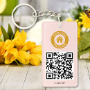 Zoek naar qr code sleutelhangers Blush pink