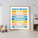 Zoek naar dag van de week posters Weekdagen