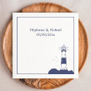 Zoek naar vuurtoren servetten Marineblauw