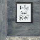 Zoek naar ontspanning posters Zwart wit