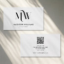 Zoek naar monogrammen visitekaartjes Qr code