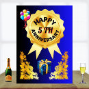 Zoek naar 5th wedding anniversary kaarten Trouwdag