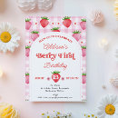 Zoek naar strawberry uitnodigingen Baby meisje