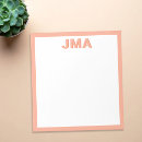 Zoek naar initialen notitieblokken Minimalistisch