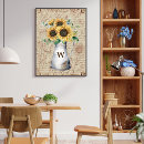 Zoek naar vintage zonnebloem kunst Botanisch