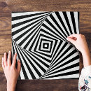 Zoek naar geometrisch puzzels Optische illusie