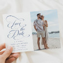 Zoek naar dusty blue wedding save the dates Eenvoudig