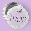 Zoek naar paarse vlinder buttons Vlinder baby shower