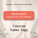 Zoek naar naamplaatjes Kunststof met magnetische achterkant