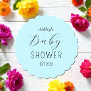 Zoek naar blauw baby shower onderzetters Minimalistisch