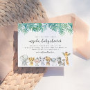 Zoek naar jungle babyshower uitnodigingen Waterverf