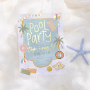 Zoek naar pool party birthday uitnodigingen Meisje