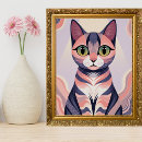 Zoek naar kleurrijke katten posters Schattig