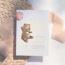 Zoek naar bearly wait babyshower uitnodigingen Beer
