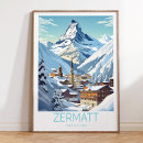 Zoek naar zermatt zwitserland posters Reisposter