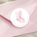 Zoek naar roze vlinder stickers Vlinder baby shower