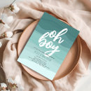 Zoek naar jongen babyshower uitnodigingen Minimalistisch