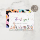 Zoek naar dieren notitiekaarten Dank u