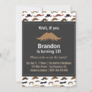 Zoek naar mustache bash uitnodigingen Zwart