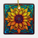 Zoek naar zonnebloem ornamenten Zwart