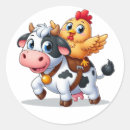 Zoek naar leuke kip stickers Boerderij