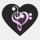 Zoek naar muziek hart stickers Voor haar