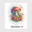 Zoek naar paddestoelen stickers Cartoon