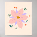 Zoek naar abstracte bloemen posters Pastel