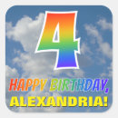 Zoek naar nummer vier stickers Vierde verjaardag